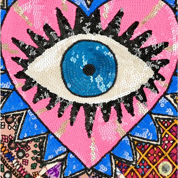 America & Beyond watch over me, evil eye tote - Picture 4 of 10